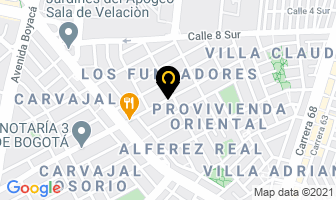 Mapa de Camisetas Duna Ltda. en Bogotá D.C