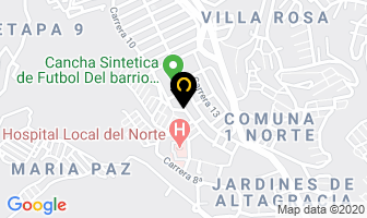 Mapa de Camisetas Libardino en Bucaramanga