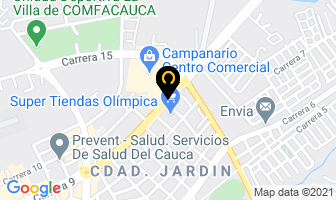Mapa de Campanario Centro Comercial en Popayán
