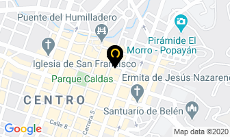 Mapa de Campo Santo Getsemani en Popayán