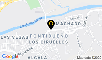 Mapa de Campus Fit en Medellín