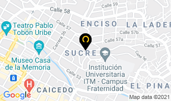 Mapa de Canaan Comercial Ltda. en Medellín