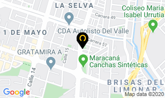 Mapa de Canchas Sinteticas Fuera De Lugar en Cali