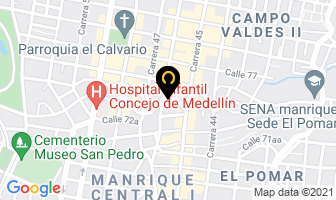 Mapa de Cantor Higuita en Medellín