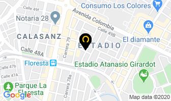 Mapa de Canttel en Medellín