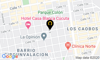 Mapa de Caobos Hotel Boutique en Cúcuta