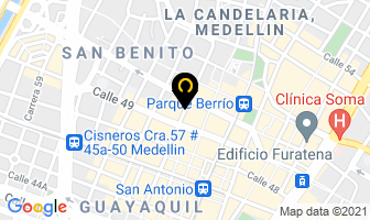 Mapa de Caprichosas en Medellín