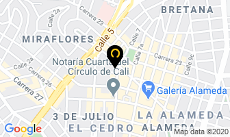 Mapa de Car Gas La 7 E.u en Cali