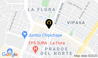 Mapa de Car Producciones en Cali