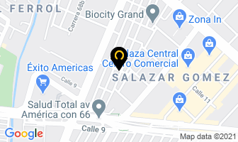 Mapa de Cárdenas Hats en Bogotá D.C