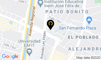 Mapa de Cardioestudio en Medellín