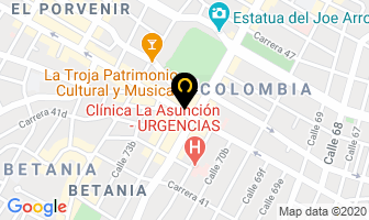 Mapa de Cardiología King en Barranquilla