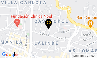 Mapa de Cardiovital E.u. en Medellín