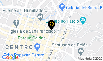 Mapa de Carmona Perafán Abogados en Popayán