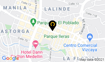 Mapa de Carnaval Repostería en Medellín