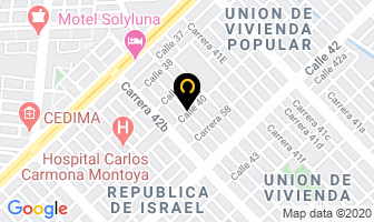 Mapa de Carnes Frías La 40 Ltda. en Cali