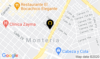 Mapa de Carnes, Pizzas & Pinchos en Montería