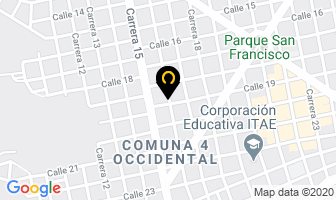 Mapa de Carpas Alfa en Bucaramanga