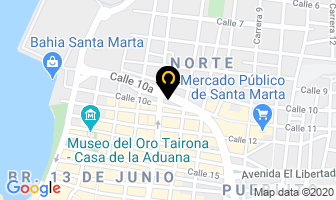Mapa de Carpas El Sol en Santa Marta