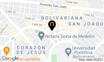 Mapa de Carpintería Arquitectónica en Medellín