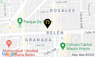 Mapa de Carter-partes en Medellín