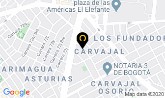 Mapa de Carviplast Ltda. en Bogotá D.C