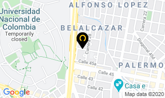 Mapa de Casa Actores en Bogotá D.C