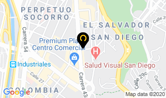 Mapa de Casa Alemana en Medellín