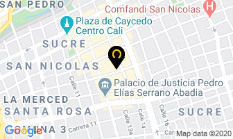 Mapa de Casa Baby en Cali