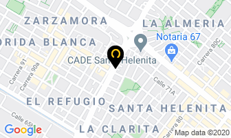 Mapa de Casa Central De Aseo en Bogotá D.C