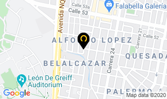 Mapa de Casa Cientifica Blanco Y Cía. Ltda. en Bogotá D.C