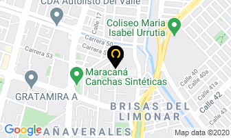 Mapa de Casa De Eventos Dorado en Cali