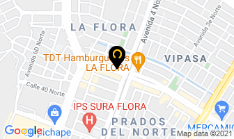 Mapa de Casa De Eventos Monarca en Cali