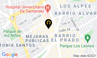 Mapa de Casa De La Parrilla en Bucaramanga