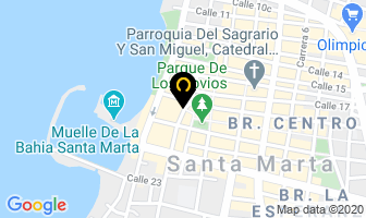 Mapa de Casa De La Playa en Santa Marta