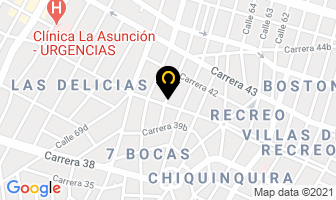 Mapa de Casa De Rines en Barranquilla