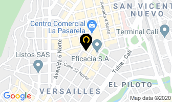 Mapa de Casa Dental en Cali