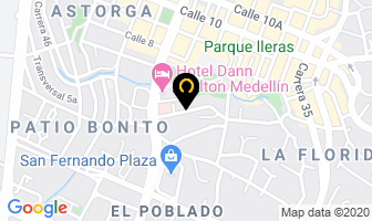 Mapa de Casa Ehlers en Medellín