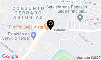 Mapa de Casa Fiesta & Mas en Popayán