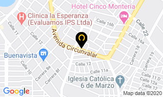 Mapa de Casa Fricar en Montería
