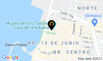 Mapa de Casa Holanda en Santa Marta