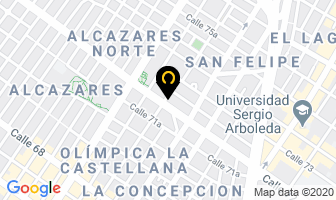 Mapa de Casa Hostal Avenida Chile en Bogotá D.C