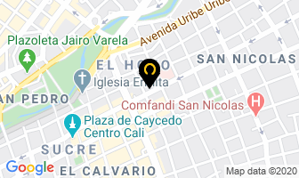 Mapa de Casa Hostal Valle Real en Cali