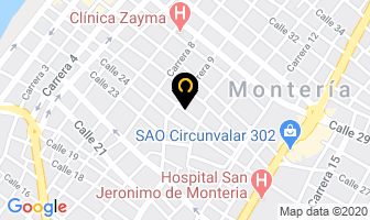 Mapa de Casa-hotel Miriam Hernández en Montería