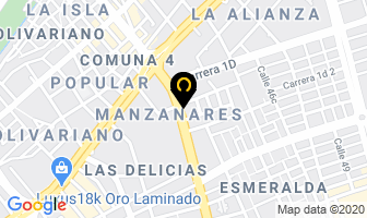 Mapa de Casa Luna Muebles en Cali