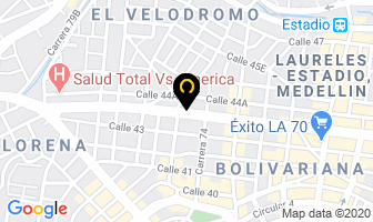 Mapa de Casa Marmol en Medellín