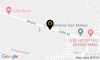 Mapa de Casa Mateo Hostería Restaurante en Rivera