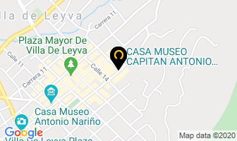 Mapa de Casa Museo Antonio Ricaurte en Villa de Leyva