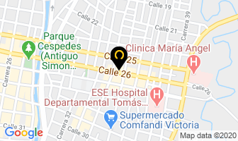 Mapa de Casa Ortopédica en Tulua