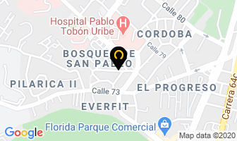 Mapa de Casa Real en Medellín